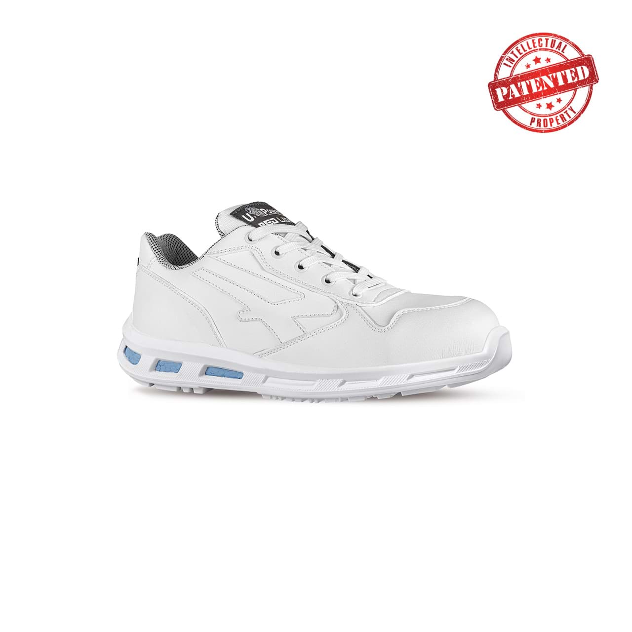 Bild von U Power® Red Lion BLINK S3S ESD – Metallfreie Sicherheitshalbschuhe in Weiß mit Infinergy®-Sohle und ESD-Schutz