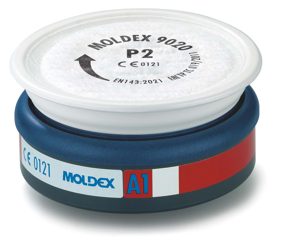 Bild von Moldex Kombifilter 9120 EasyLock® A1P2 – Gas- & Partikelschutz in einem Filter.