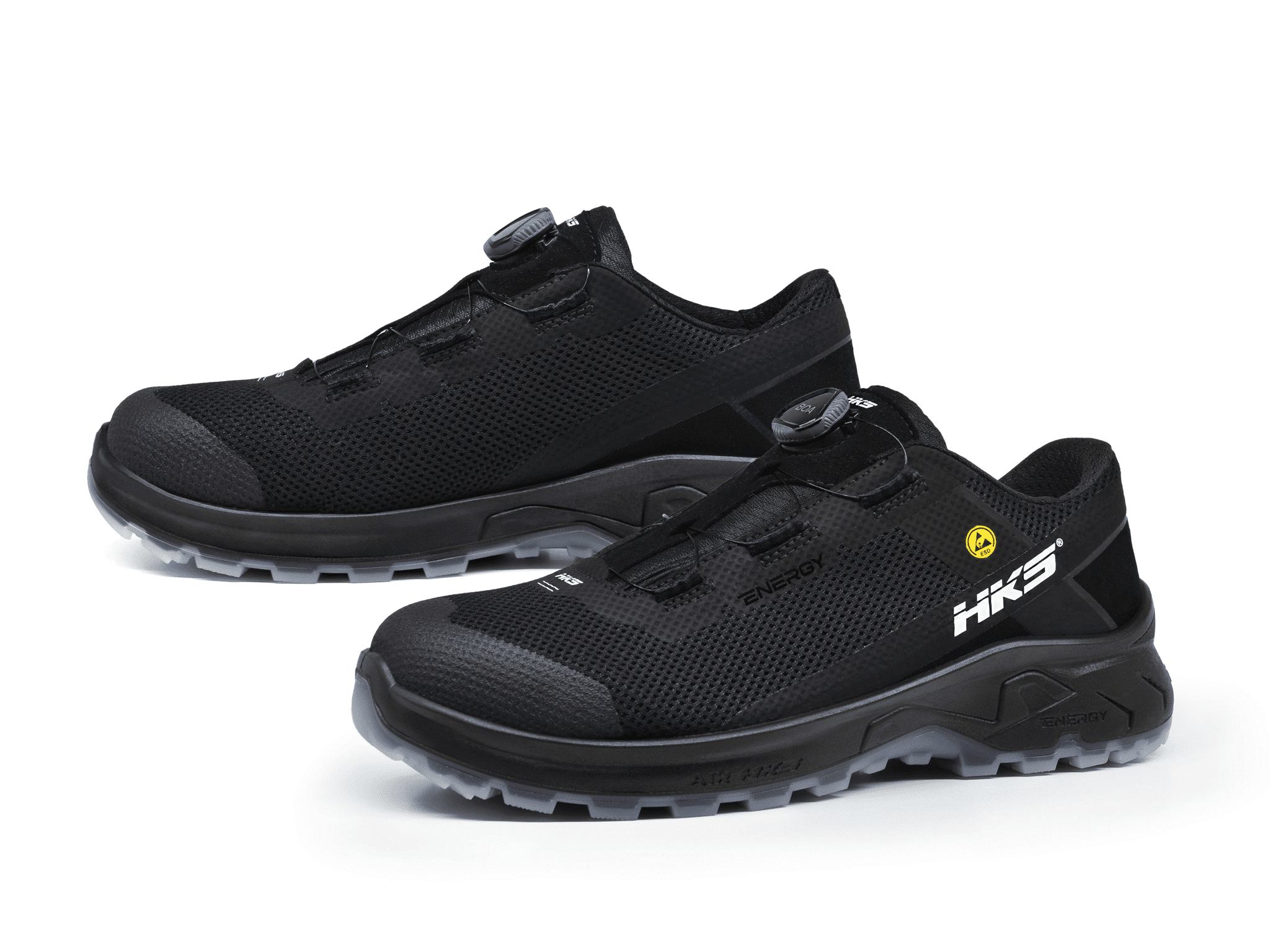 HKS® AirFit BOA Black Sicherheitsschuh EN ISO 20345 S1PL SR FO